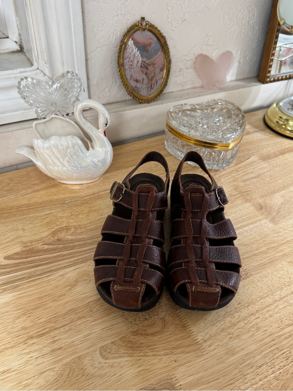 Bare Traps Brown Leather Fisherman Sandals 🤎 Y2K Comfort Core Strappy Size 6.5 - Picture 7 of 16